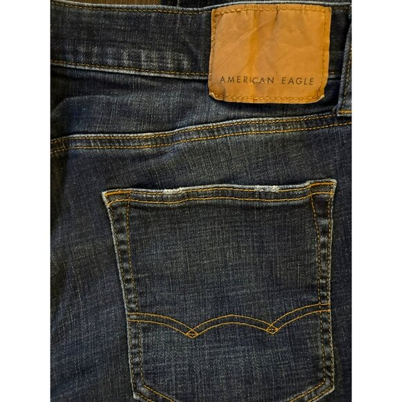 American Eagle Men's Next Level Stretch Slim Straight Jeans Size 34/30 - Picture 6 of 9